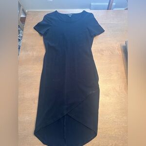 Express Elegant Black Asymmetrical Dress